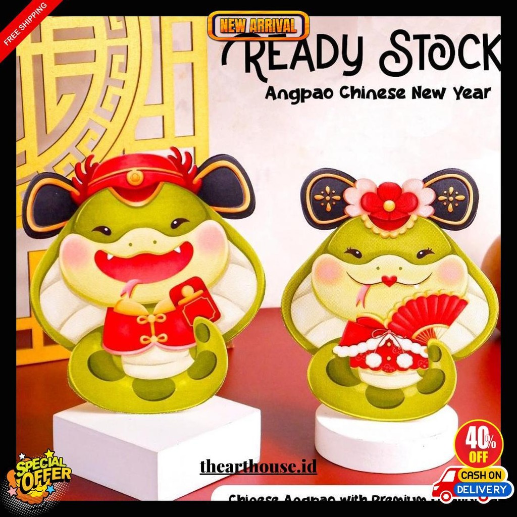 

[Giantpalace] Ready - Premium Angpao 2025 Imlek Cny Sincia Angpau Naga Chinese Girl Termurah Banget