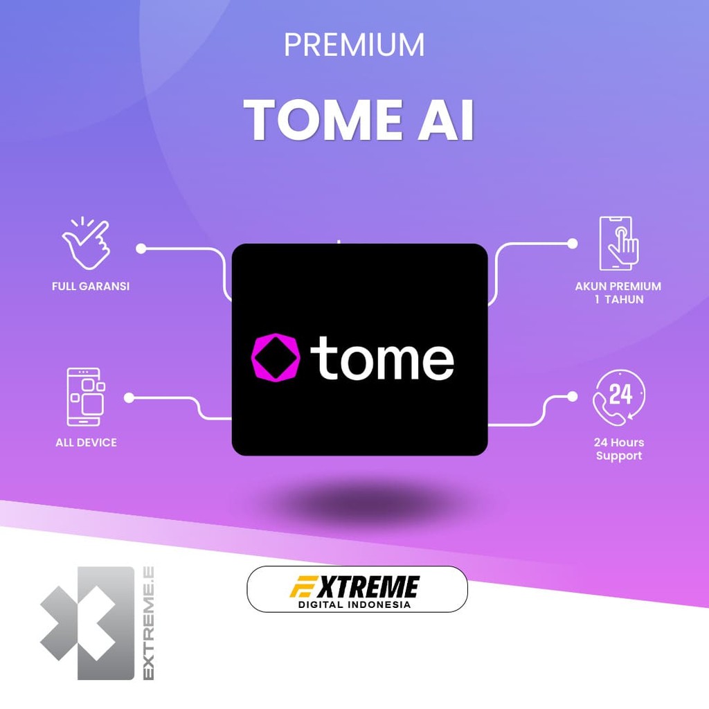 Tome.app Premium 1 Tahun Resmi Bergaransi (Proses Instant)