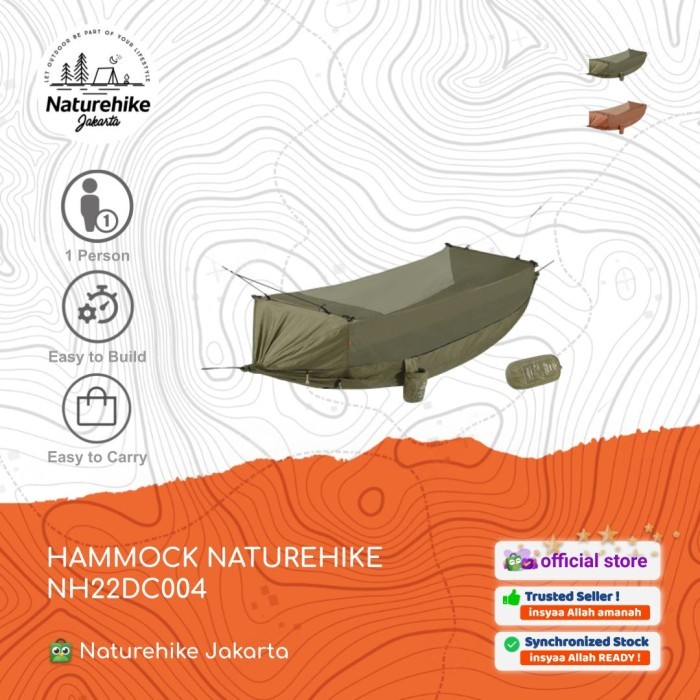 TERBARU HAMMCOK / AYUNAN GANTUNG CAMPING ANTI NYAMUK NATUREHIKE NH22DC004 HOT SALE