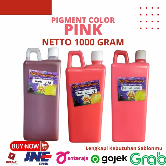 

Biang Warna Sablon Kain/Baju Pigmen Pink 1Kg