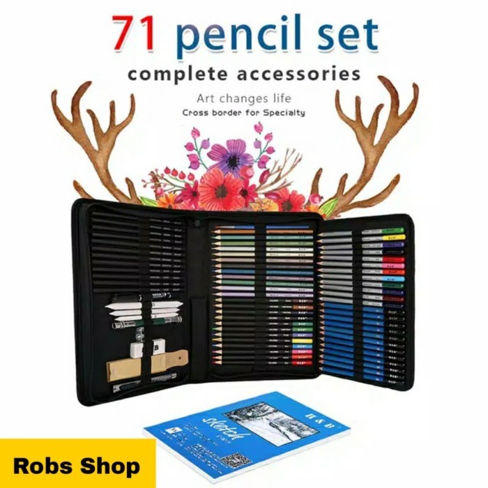 

PROMO! Sketching Pencil 71 Pcs Pensil Sketsa Menggambar Design dan Melukis