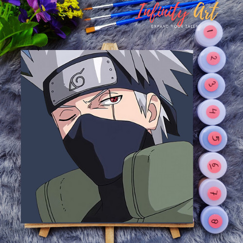 

TERBARU! Paint by Number [ Naruto Shippuden ] Kakashi Hatake Naruto Paint By Number Anime 20x20 cm