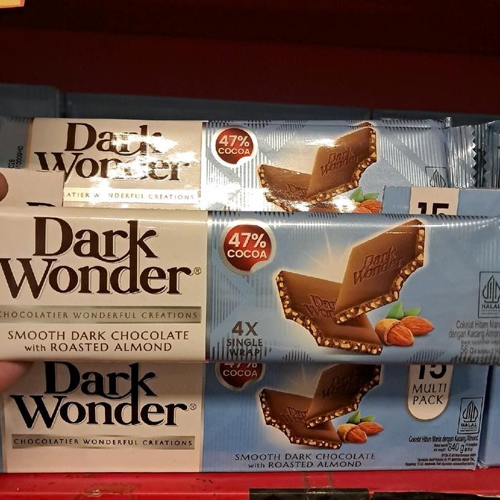 

terbaru !!! dark wonder almond box 15x56gram ready