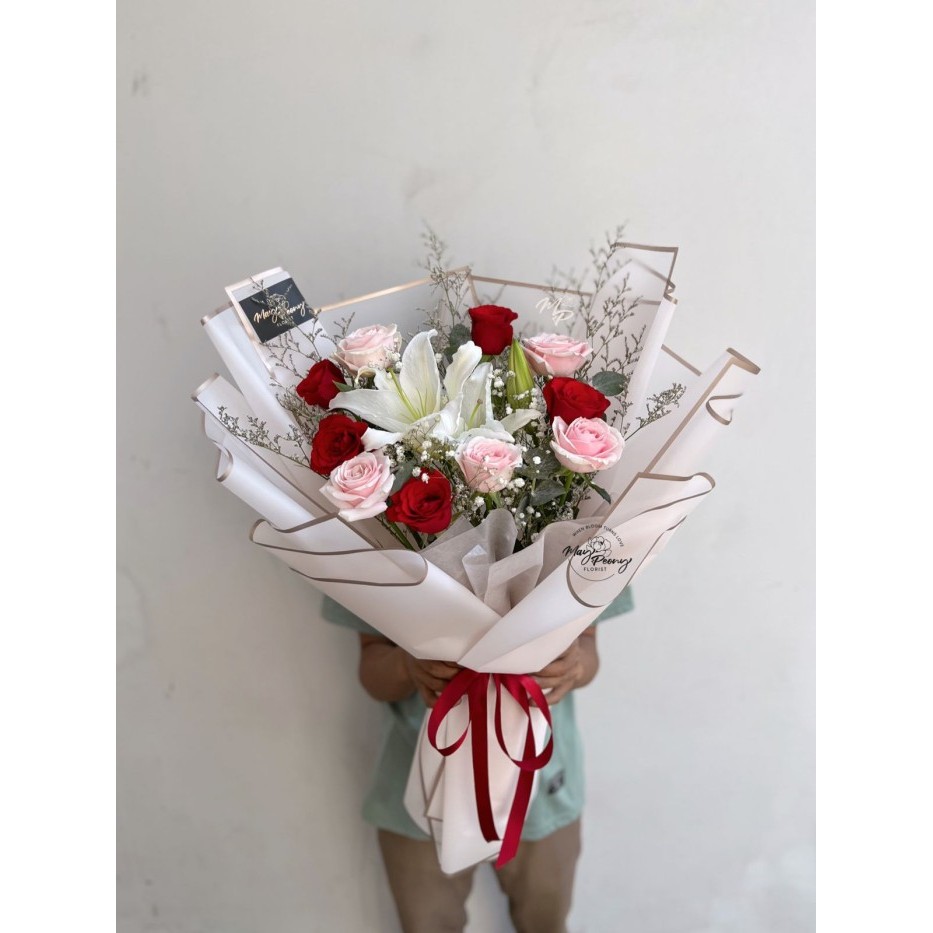 FRESH LILY BOUQUET LARGE SIZE - BOUQUET BUNGA LILY BUNGA ASLI FLORIST