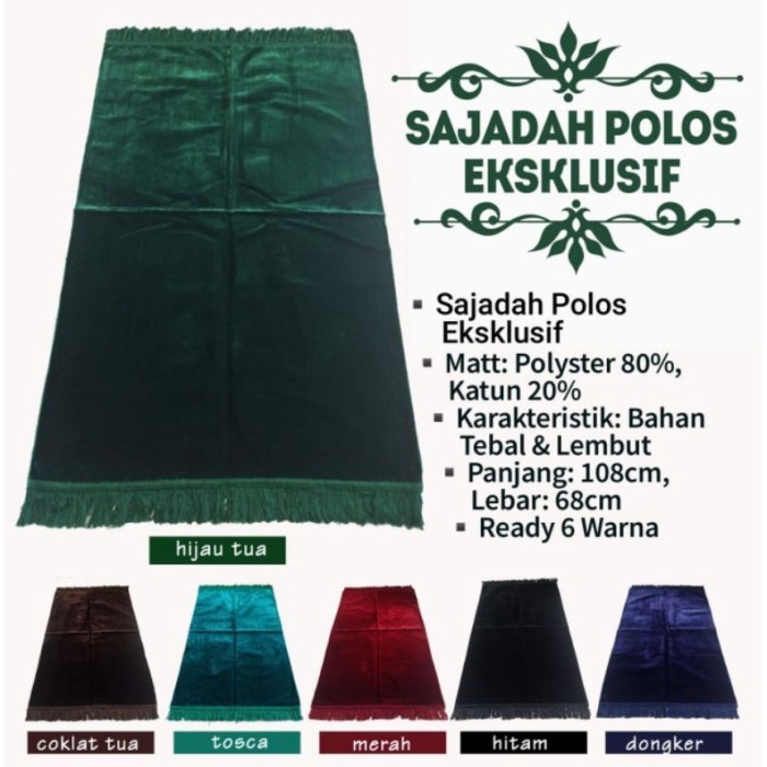 Kosanshoop Sajadah Besar Polos Turkiye/Sajadah Polos Besar