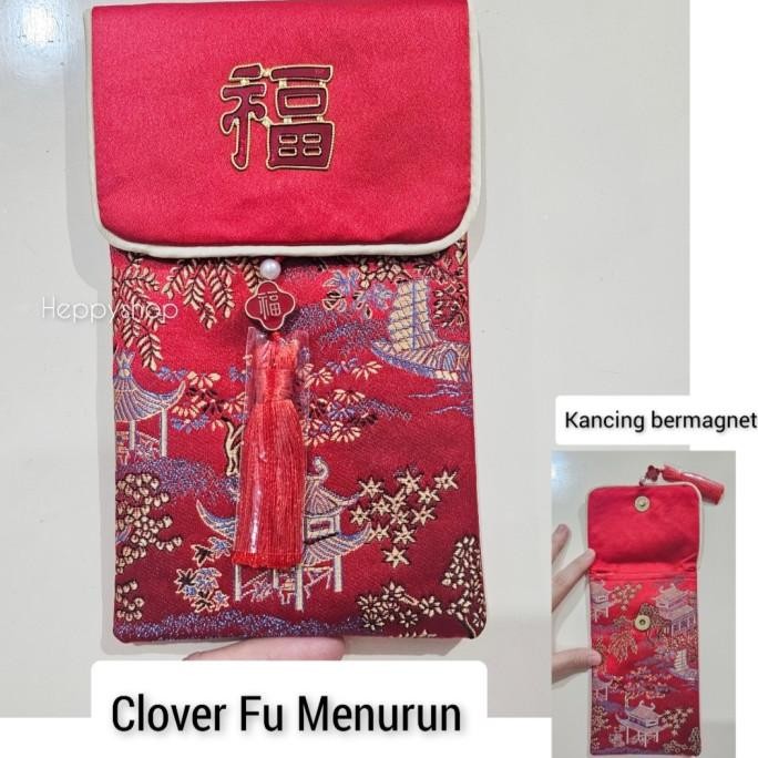 

Promo Dompet Angpao Kain Imlek, Angpao Kain Merah Chinese COD