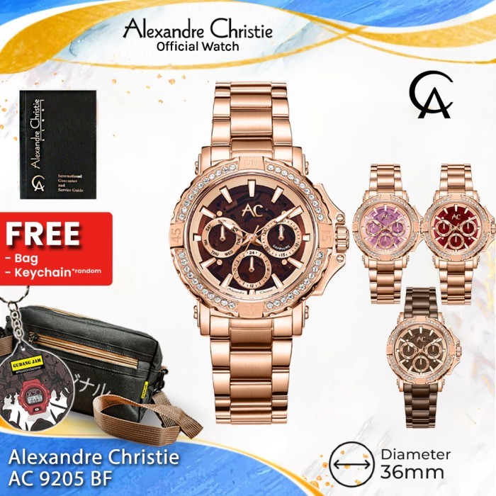 Alexandre Christie Wanita Ac 9205 Bf Ac9205Bf Stainless Steel Strap