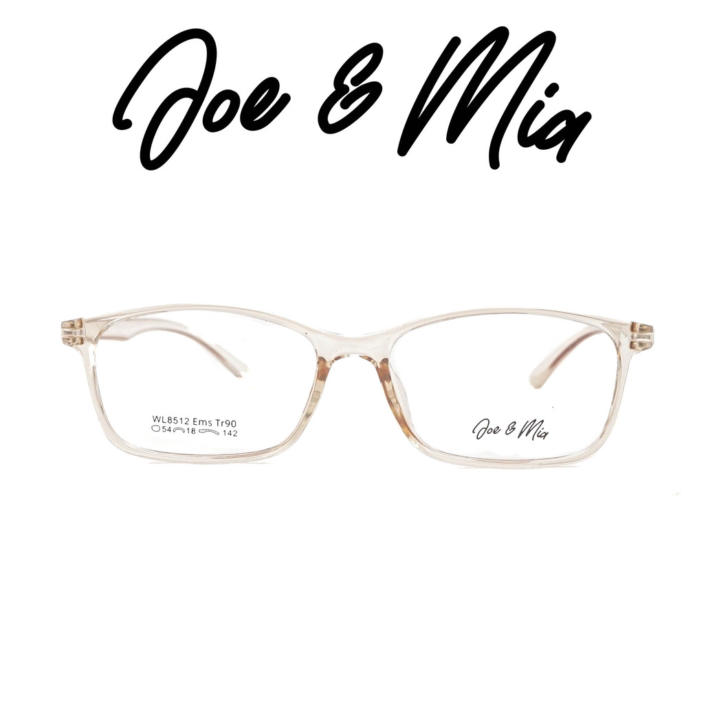 Joe & Mia Kacamata Pria Wanita 8512 C5 Transparant Peach