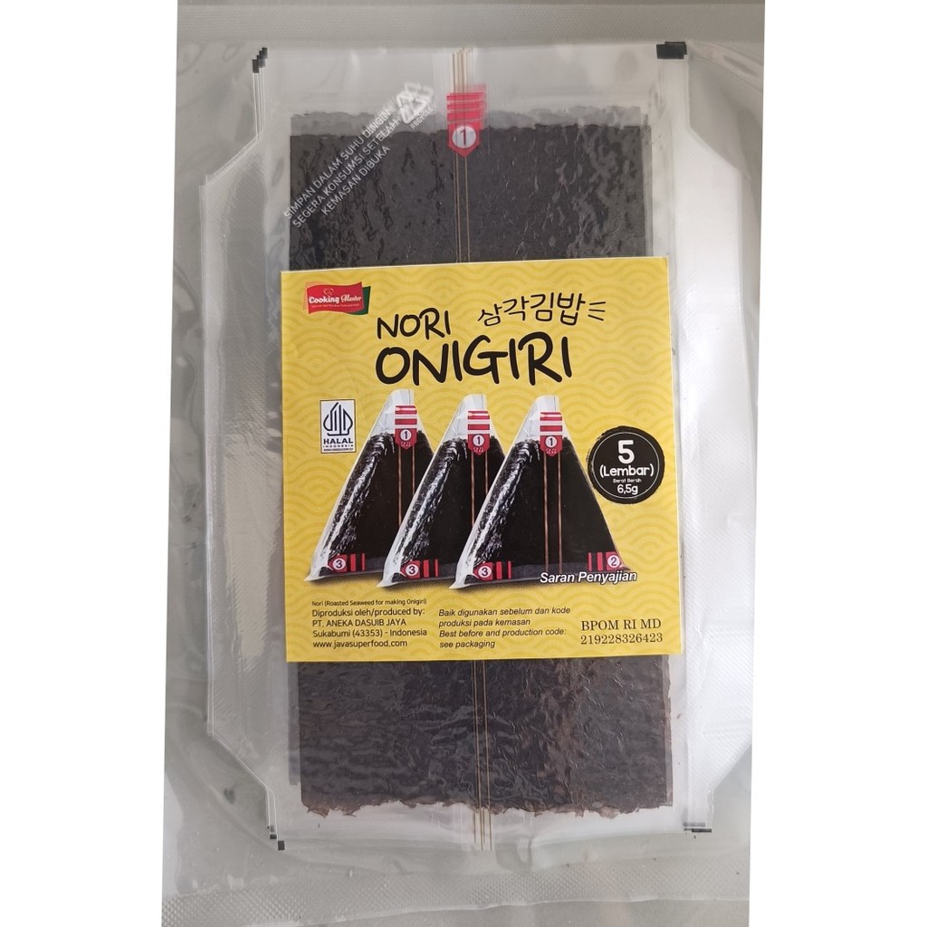

NORI ONIGIRI Rumput Laut I Nori Wrapper Khusus Bungkus Nori Triangle / Sushi Nori Halal