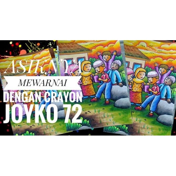 

Terlaris Crayon Joyko Isi 72 Warna / Krayon Op-72S Neon Colours Ready Stok