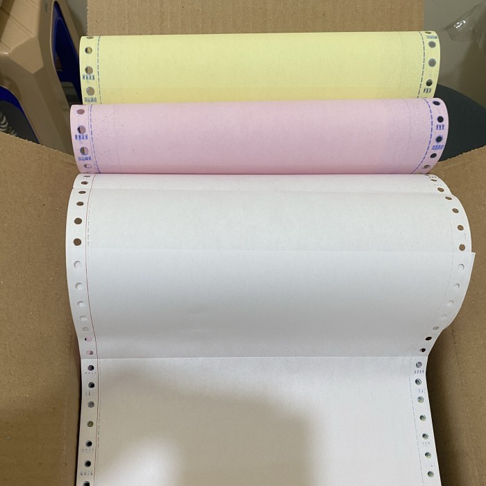 

HOT SALE! Kertas Komputer JNS K3 2 NCR/countinous form 3 ply Putih Merah Kuning