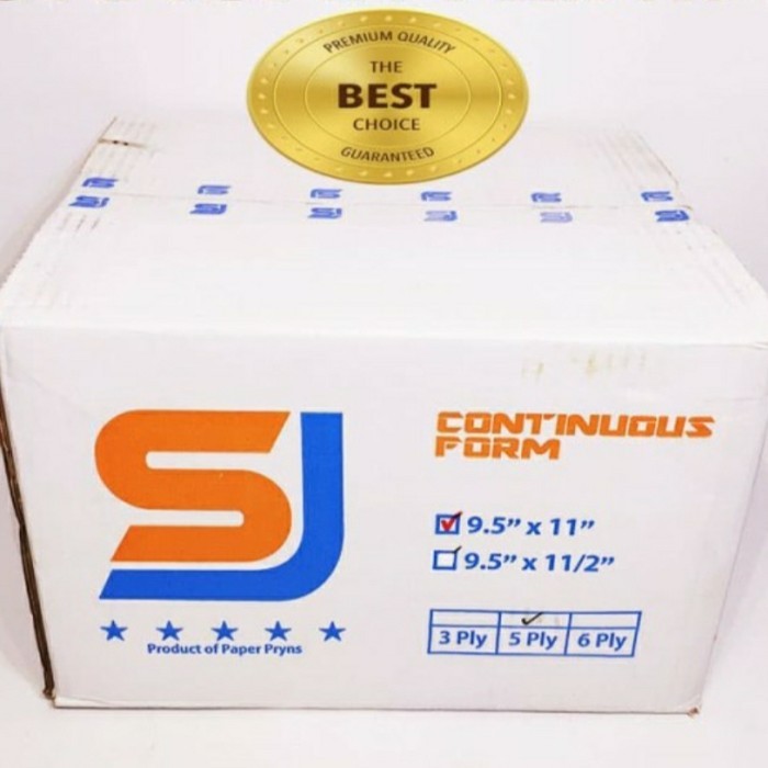 

TERBARU! kertas continuous form 5 ply..9.5X11 SJ STANDAR