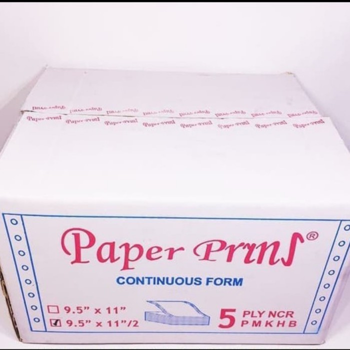 

TERBARU! kertas continous form 9.5x11" 2 5ply bagi 2