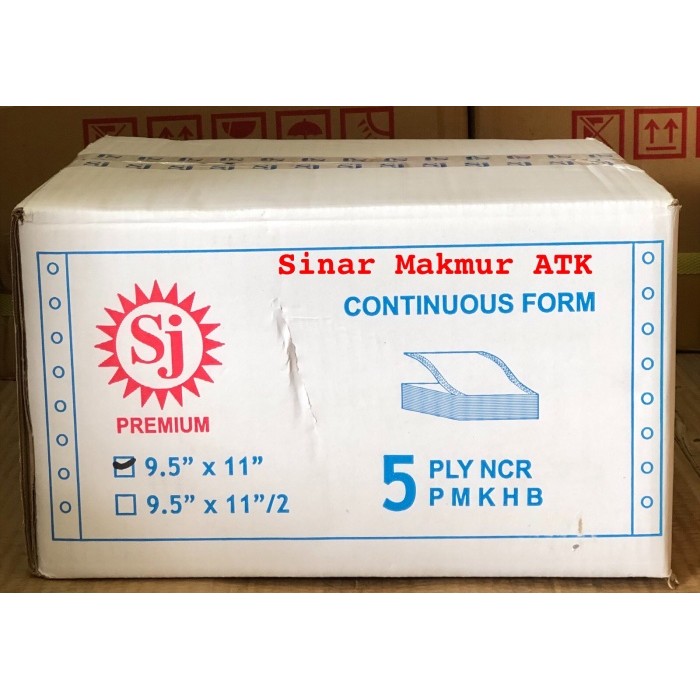 

Continuous Form / Kertas Komputer SJ 91/2x11 5Ply (K5)