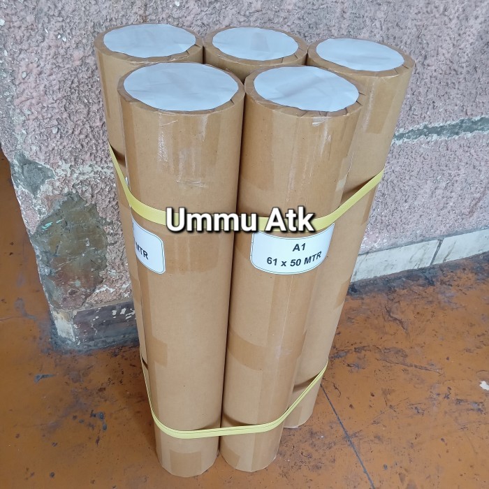 

TERBARU! Kertas Rol A1 80 gram. Size 61cm x 50m.