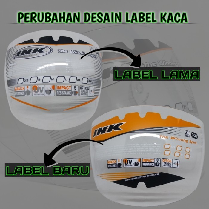 KACA VISOR INK CENTRO ORIGINAL INK