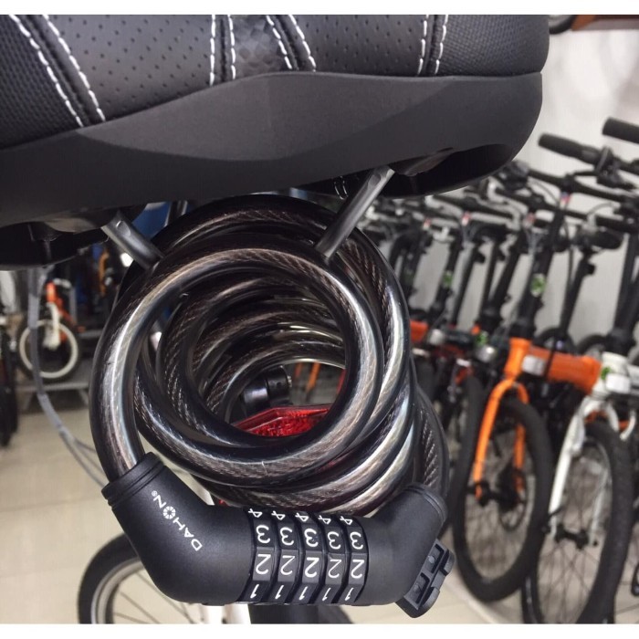 KUNCI GEMBOK SEPEDA LIPAT DAHON 5 DIGIT ANGKA KOMBINASI ANTI MALING