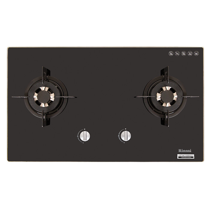 RINNAI RB712NGB KOMPOR TANAM GAS RB 712N GB RINAI RB 712 N GB 2 TUNGKU