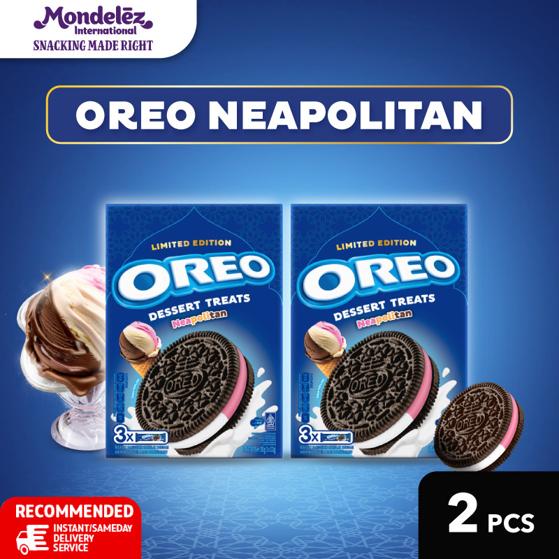 

Oreo Dessert Treats Neapolitan (3 x 131g) Multipack 2x