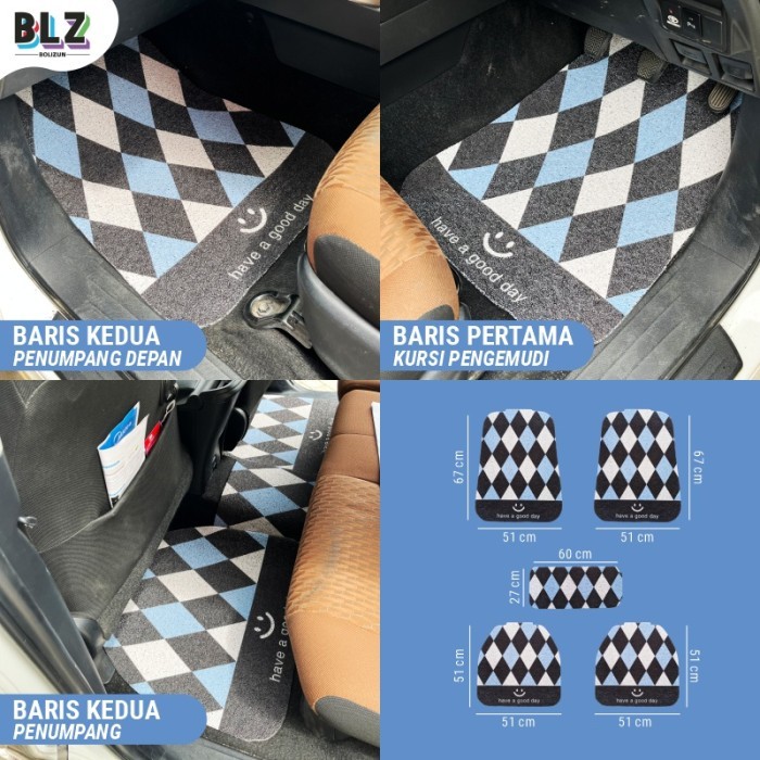 

TERLARIS BOLIZUN KARPET MOBIL MIE BIHUN UNIVERSAL PENCETAKAN POLA PVC MIE BIHUN 5 PCS - 2 BARIS 16MM