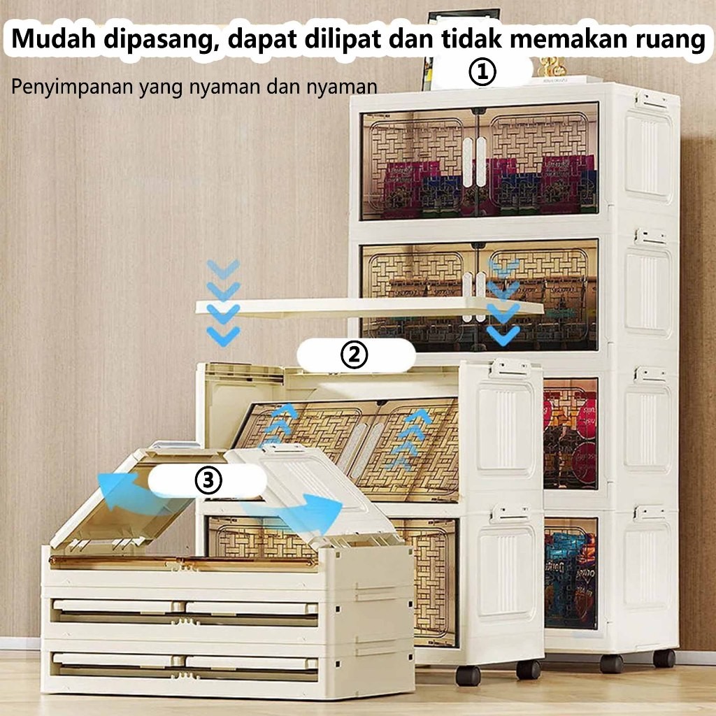 Promo  Lemari Plastik Susun Besar - Lemari Anak & Bayi, Rak Baju Multifungsi, Organizer Hemat