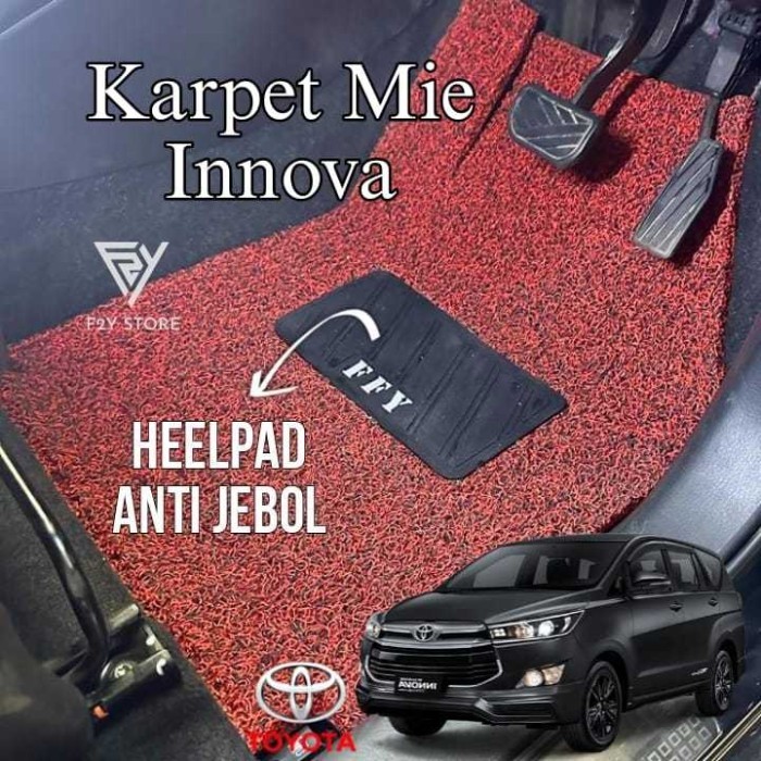 

TERLARIS KARPET MOBIL MIE BIHUN INNOVA OLD, REBORN, CAPTAIN SEAT FULL SET BAGASI MURAH!!! MURAH