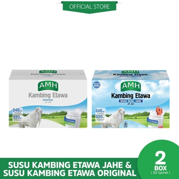 

TERLARIS AMH SUSU KAMBING ETAWA MIX (VARIANT ORIGINAL & JAHE) MURAH!!! MURAH