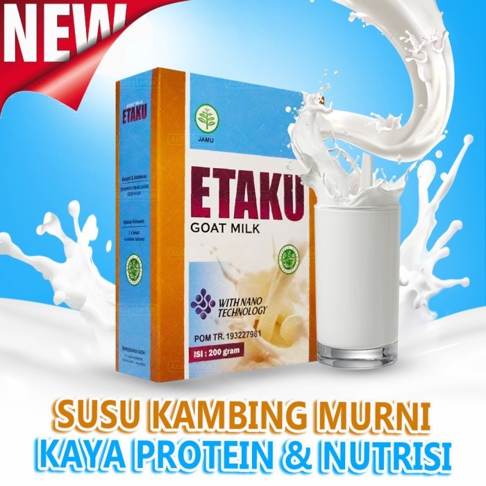 

TERLARIS SUSU KAMBING ETAWA ASLI ORIGINAL WALATRA ETAKU 1 BOX ISI 200 GRAM TANPA EFEK SAMPING