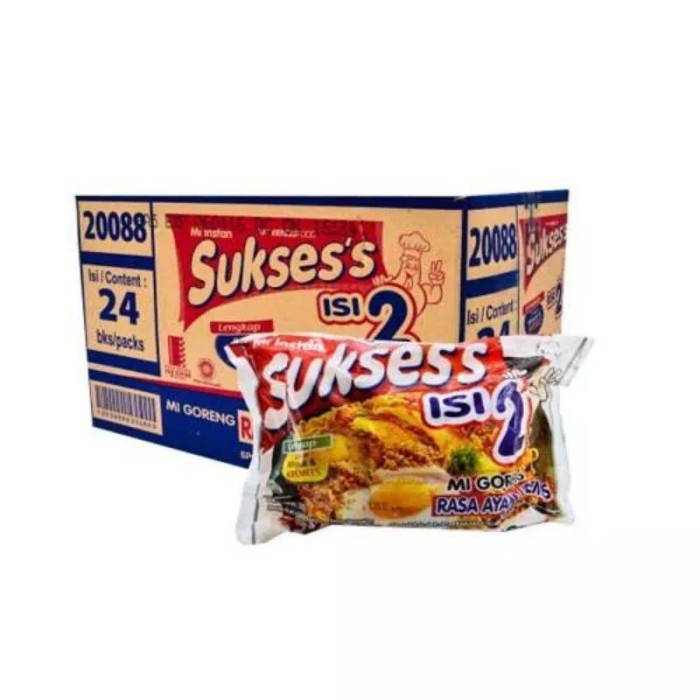 

TERLARIS MIE SUKSESS GORENG AYAM KREMES ISI 2 132GR 1 DUS ISI 24 PCS MURAH!!! MURAH