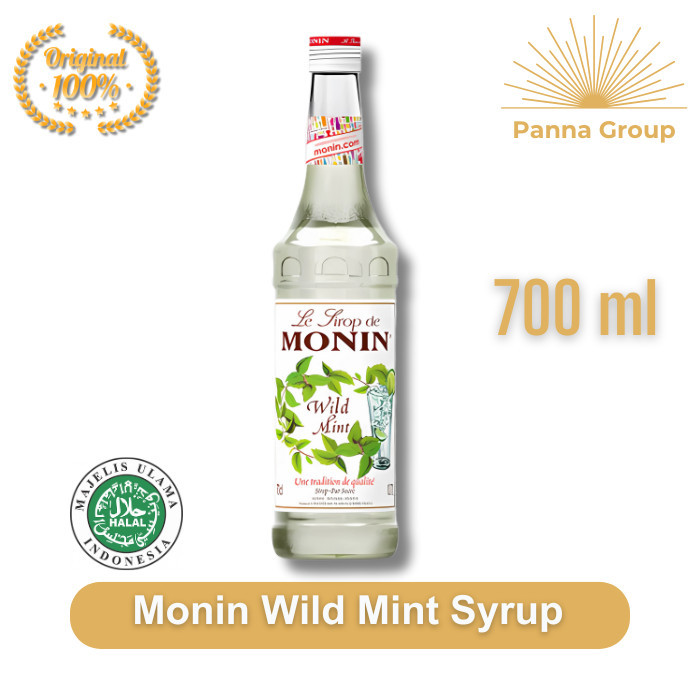 

Monin Wild Mint Syrup 700 ml / Monin Wild Mint 70 cl / Sirup Daun Mint Monin