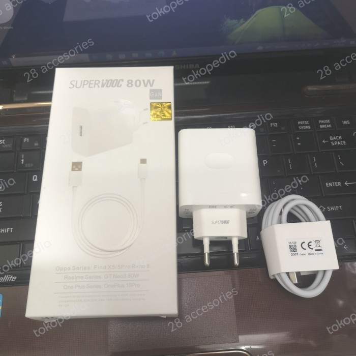 Charger Oppo Find X5 80W SUPER VOOC USB Type C Original