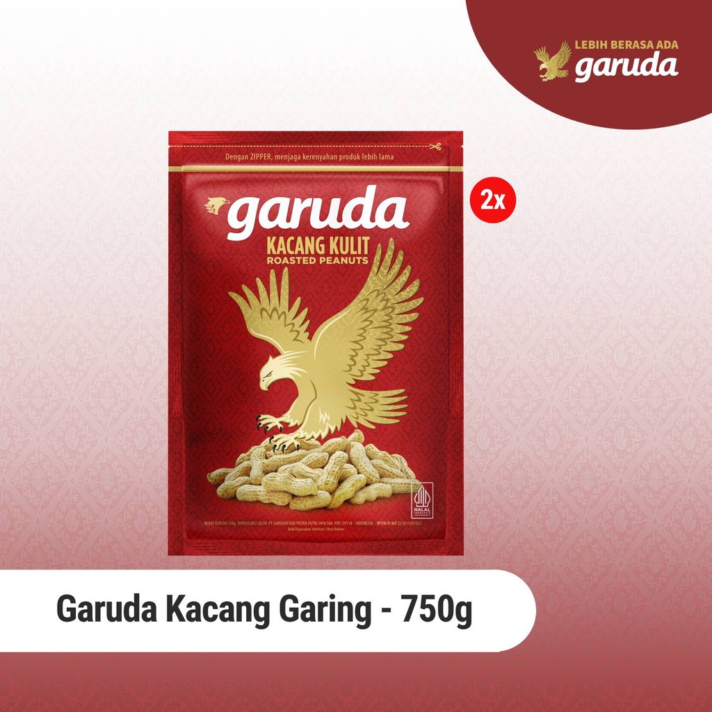 

Garuda Kacang Kulit 750gr x 2 Pcs