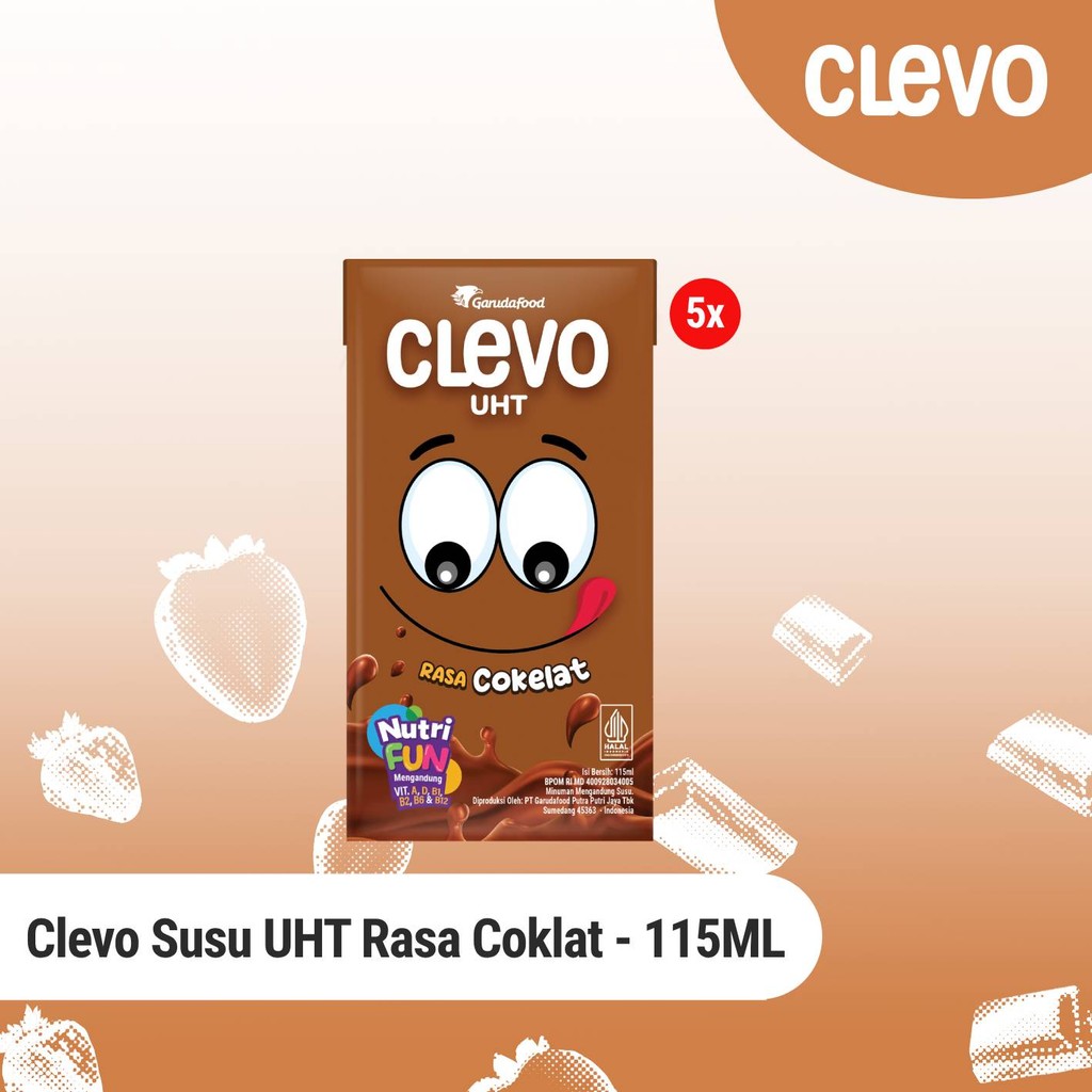 

Clevo Susu UHT Rasa Coklat 115 ml x 5 pcs