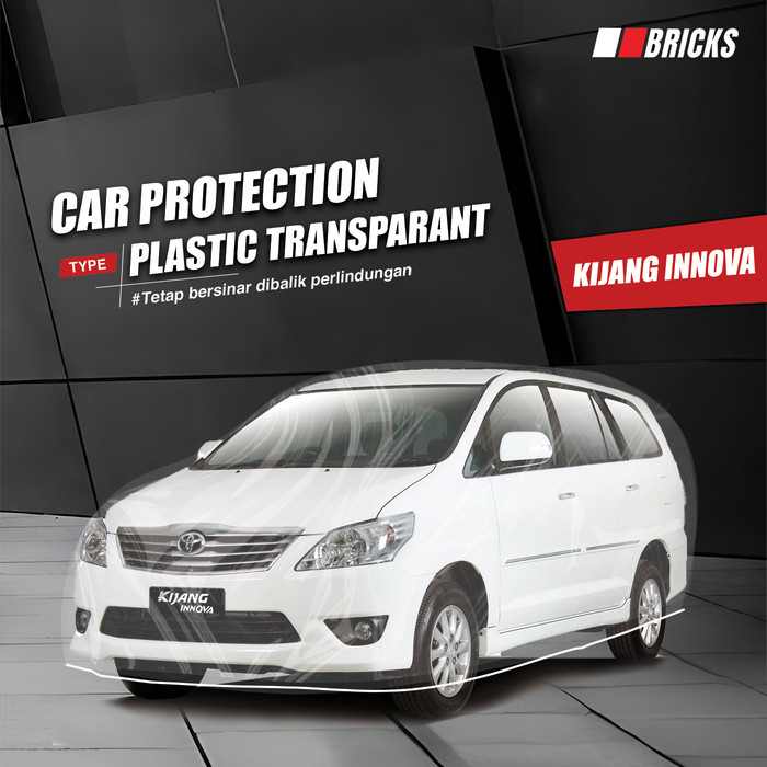Sarung Mobil Innova Plastik Body Cover Mobil Innova Lama Transparan