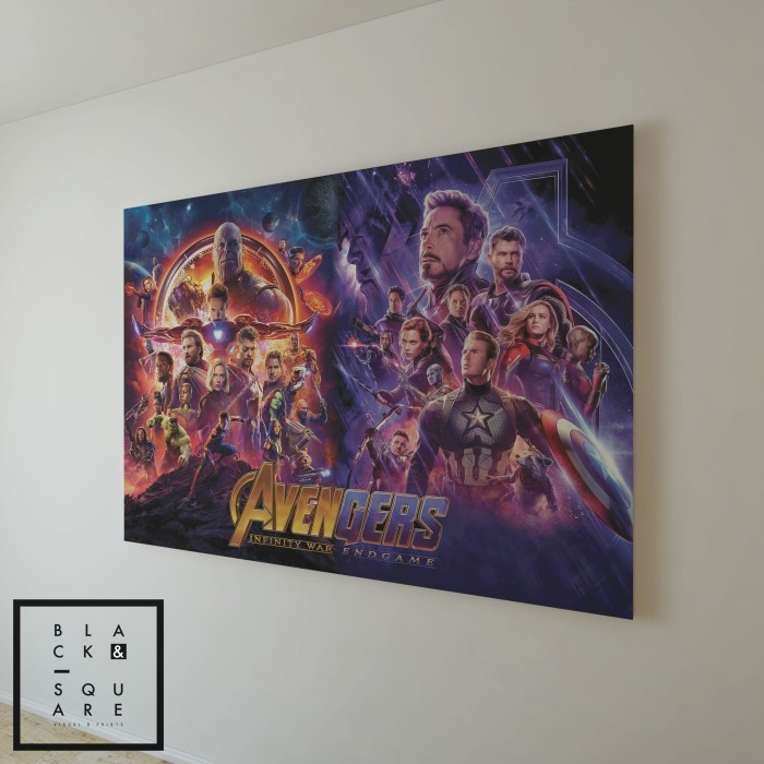 Avengers Poster - Combination - Infinity War & Endgame - PREMIUM A0