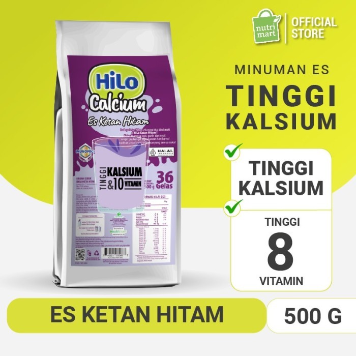 

TERLARIS HILO REFILL POWDER DRINK - BUBUK MINUMAN RASA ES KETAN HITAM 500 GR MURAH!!! MURAH