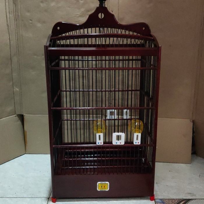 Sangkar Kotak Oriq Coklat No 3 [Grab Gojek]