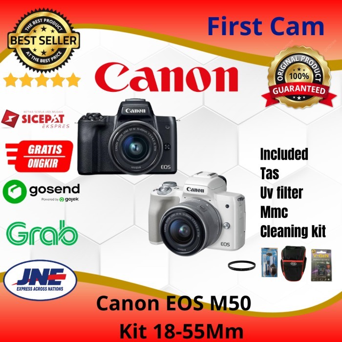 Kamera Canon Eos M50 Kit 15-45 Is Stm /Camera Canon M50/Eos M50 Kit 15