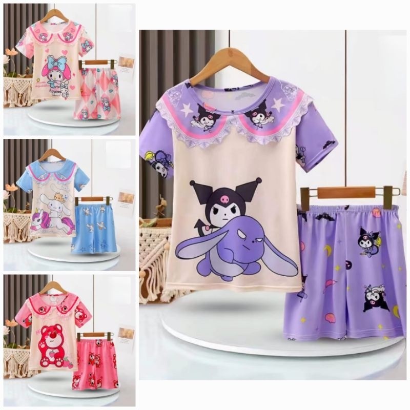 Big Sale  Piyama Anak PerempuanBaju Tidur Anak PerempuanSetelan Anak Import Usia 3_13Thn