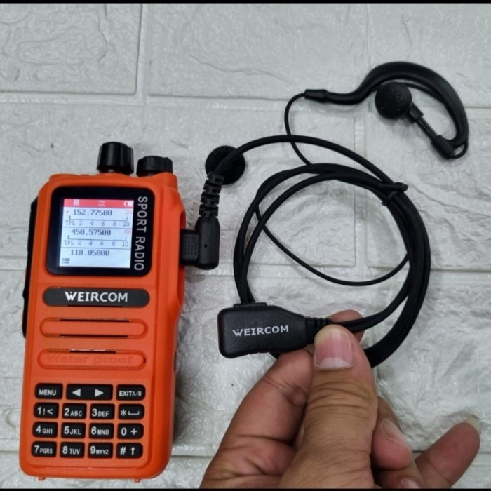 EARPHONE HT WEIRCOM WR 88PLUS EARSET WEIRCOM WR 88PLUS SPORT WR 88