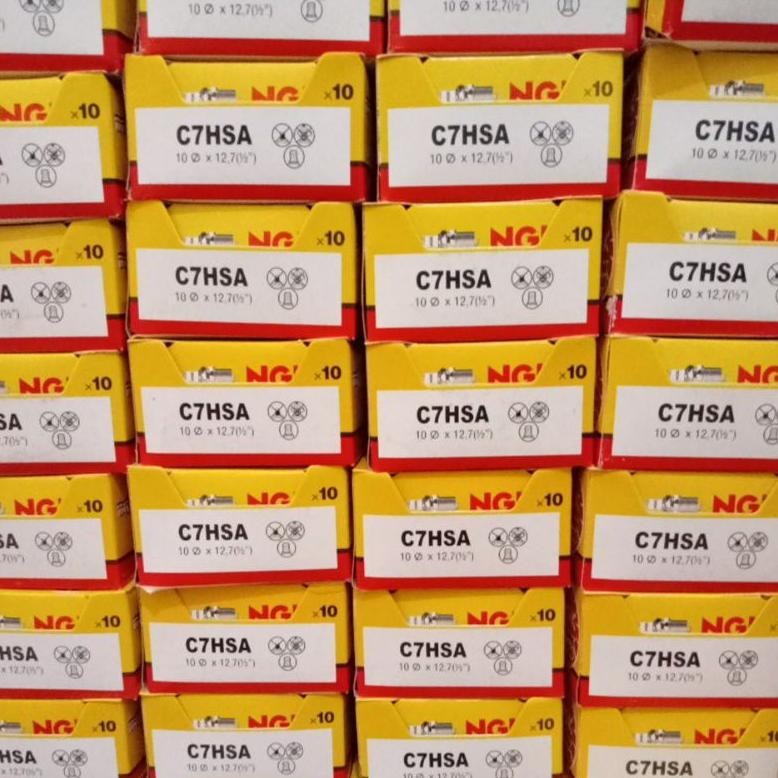 Original Harga 1Pak/10Pcs Busi Ngk C7Hsa Untuk Mio Gran Supra Jupiter Vega Smas HotSale