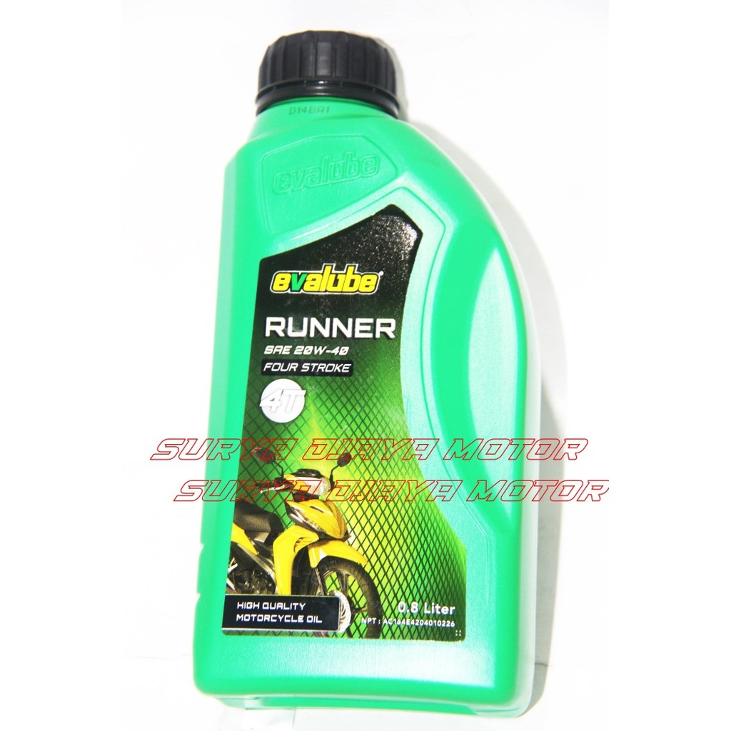 Evalube 4T Runner Oli Mesin Motor Bebek Universal Oil 4 Tak 800Ml Termurah Langka