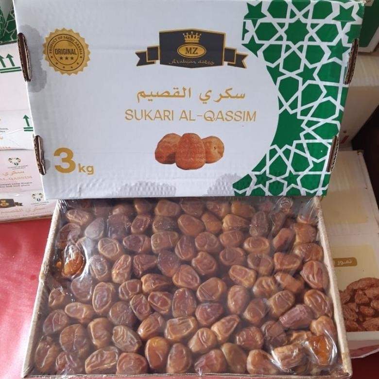 

tin- kurma sukari preum 1 dus 3kg++ kurma sukari al qosim super preum