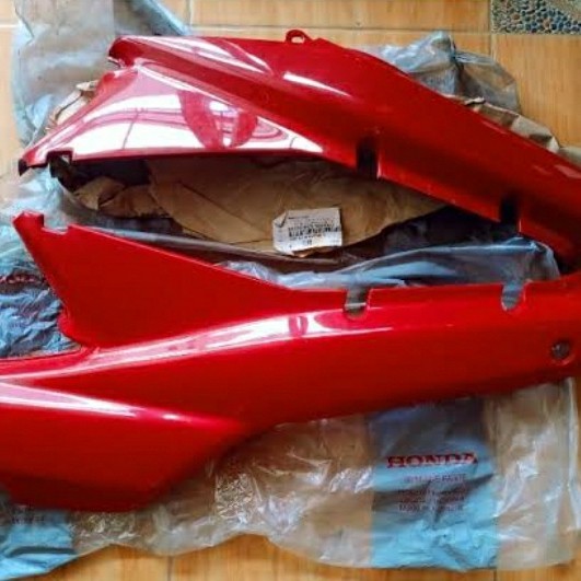 Cover Body Honda Supra X Lama Merah Kanan Kiri Original Ahm Termurah Langka