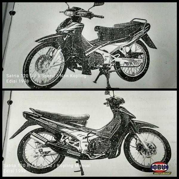 Fotokopi  Buku Part Katalog Suzuki Satria Lumba 5 Speed 6 Speed Cw Dd  Kenny Robert Termurah Langka
