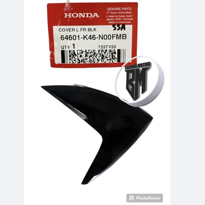 Cover Sayap Kiri Hitam Vario 110 Fi 64601 K46 N00Fmb Termurah Langka