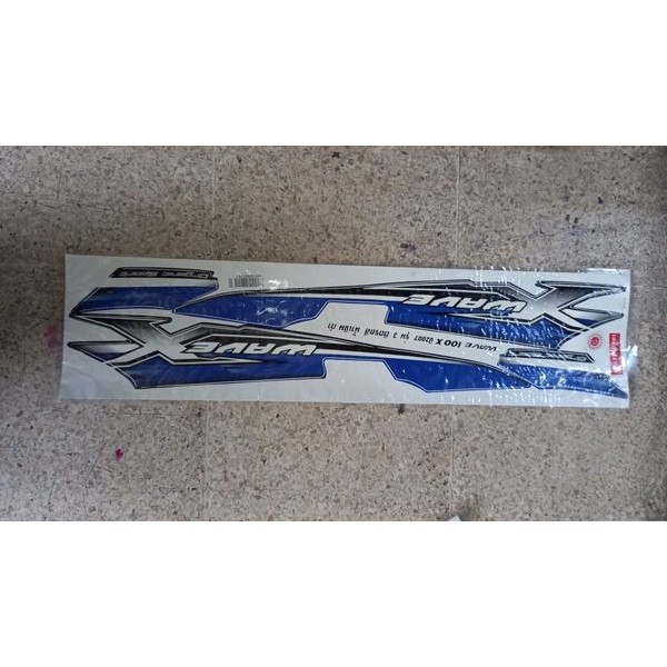 Original Impor Malaysia Supra Fit New Wave 100 X Dream Nos Striping Stiker Full Set Bodi Livery Lis 