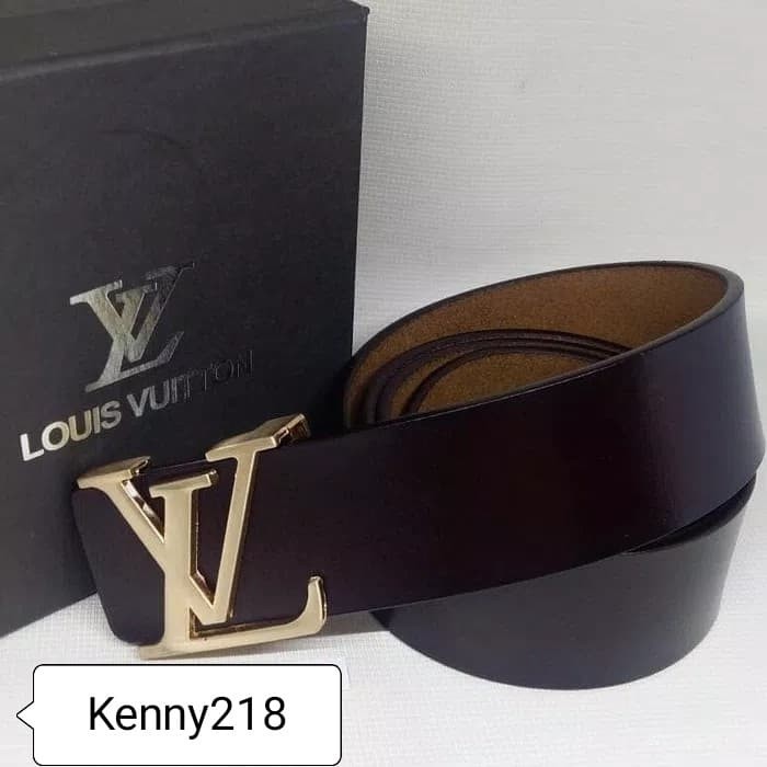 Ikat Pinggang pria/gesper tusuk Lv/Sabuk kulit 074