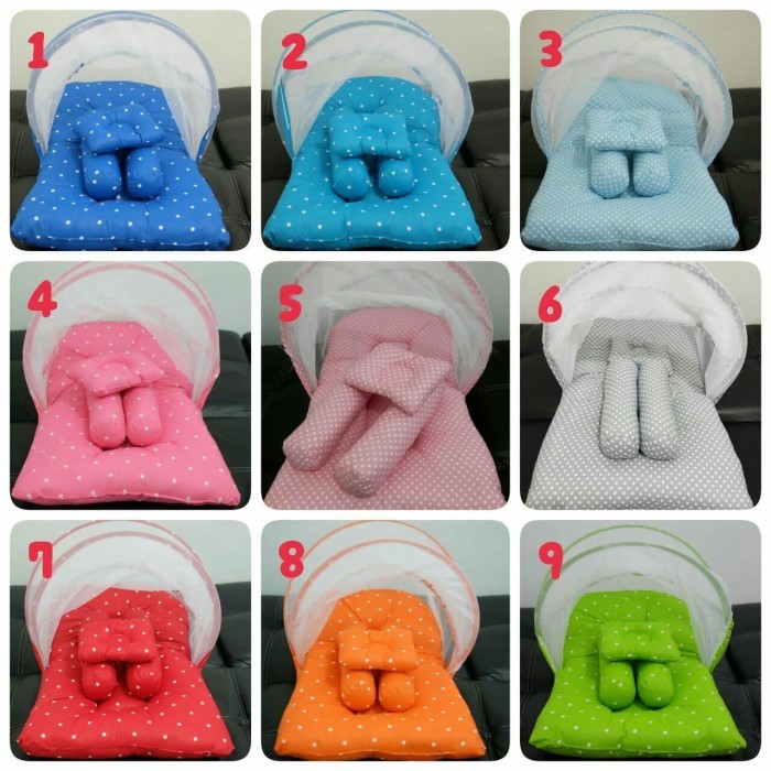 Kasur Lipat Kelambu Bayi / Kasur Bayi Kelambu / Matras Bayi