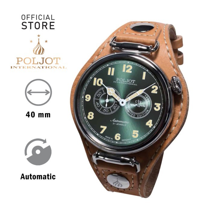 Jam Tangan Poljot International Kirovsky 2415.1981115 Hijau Automatic